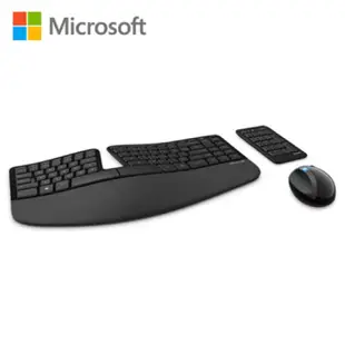 「全新未拆封」微軟Microsoft sculpt人體工學鍵鼠組(L5V-00025)