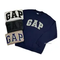 在飛比找蝦皮商城優惠-GAP Sweatshirt 基本款 大LOGO 刺繡 落肩