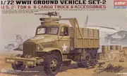 Academy 1/72 US Cargotruck & Accessory Plastic Model Kit [13402]