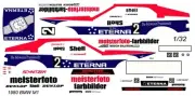#2 Hans Stuck Eterna BMW M1 1980 1/32nd Scale Slot Car Waterslide Decals