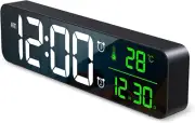 Digital Clock Large Display, Newest 10.5'' Digital Wall Clock for Living Room, T