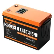 [EU Direct] Cloudenergy 12V 200Ah LiFePO4 Battery Pack Backup Power, 2560Wh Energy Built-in 100A BMS 6000+ Cycles LCD Sc