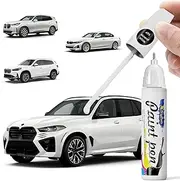 XTryfun A96 Mineral White Touch Up Paint Compatible with BMW, DIY Car Paint Scratch Repair, Quick & Easy Fix Automotive Scratch Repair for X1/X2/X3/X4/X5/X6/X7/2 3 4 5 7 8 Series/iX/Z4/M3/M5/M8