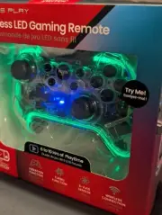 Nintendo Switch Wireless Controller Transparent Lights Turbo+Vibration Functions