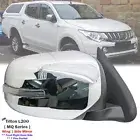 Front Right Chrome Electric Side Mirror w/ LED For Mitsubishi Triton MQ 15-18