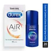 Durex Air Condoms 20s and Durex Elevate Delay Combo