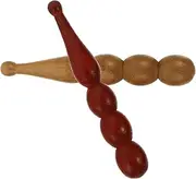 Ipetboom 2pcs Massage Tools Hands Massaging Tools Feet Reflexology Neck Acupressure Tool Home Massaging Stick Massage Stick Foe Home Acupoint Bar Massage Rod Fragrant Wood