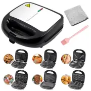 6-in-1 Mini Donut Maker,Waffle Maker,Grill Maker,Madeleines Maker,Nut-cake Ma...