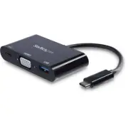 Startech CDP2VGAUACP USB C VGA MULTIPORT ADAPTER - USB 3.0 PORT - 60W PD - CONNE