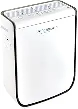 Amazing Air 2000E 4-in-1 Air Purifier | Small & Medium Rooms with UltraHEPA, Carbon & VOC Filters Air Quality Sensor Automatically Adjusts Filtration Captures Particles 100x Smaller Than HEPA Std.
