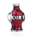 New Red Coke Soda Cola 925 Sterling SilverCharm