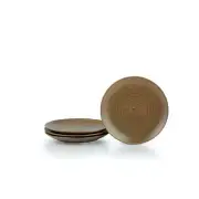 Everything Kitchens Deep Matte 8" Side Plates (Set of 4) | Mocha