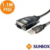 在飛比找momo購物網優惠-【SUNBOX 慧光】1.1M USB 轉 RS232 轉換