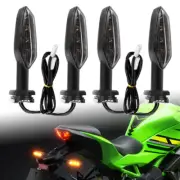4X LED Indicators Turn Signal For KAWASAKI NINJA 250 300 400 1000 650 650R ZX-6R