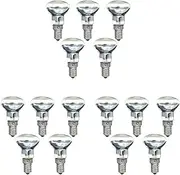 Binxind Replacement Lava Lamp E14 R39 30W Spotlight Screw in Light Bulb Clear Reflector Spot Light Bulbs Lava Incandescent 15Pcs