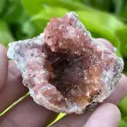 Pink Amethyst Crystal Geode Specimen | 47 grams