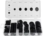 170Pcs Rubber Grommet Firewall Hole Plug Set 7 Sizes Electrical Wire Gasket Kit Hardware Tool for Car Pump Water Pipe Multicolor One Size