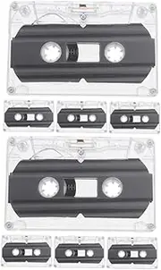 jojofuny 8pcs DIY Blank Cassette Tape Recordable Audio Tapes for Creative Decor Safe Material for Parties and Celebrations Your Messages