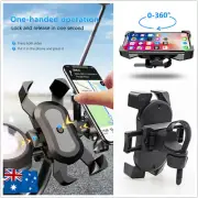 360° Rotation Phone Holder MTB Motorcycle Bike Handlebar GPS Mount Pram Cradle