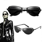 Movie The Matrix Trinity Cosplay Glasses Unisex Eyewear Frameless Eyeglasses Metal Fashion Driving Sunglasses Accessories Props-YKY416