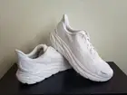 Hoka One One Mens Clifton 8 1119394 WWH White Running Shoes Sneakers Size 10.5 D