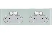 Clipsal Saturn Quad Powerpoint Ocean Mist | 4025H2-OM