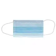House Brand Dentistry 109120 Earloop 3-Ply Face Masks ASTM Level 2 Blue 50/Bx