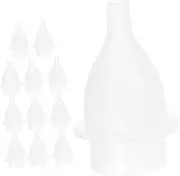 QUMIIRITY 12pcs Baby Snot Cleaner Silicone Tips Newborn to Infant Nose Sucker for Baby Manual Nasal Clearing Device Anti-backflow Nose Suction Tip Set