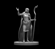 Druid Female Commoner NPC 28mm Scale DND D&D Tabletop Mini