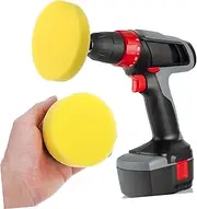 ASAKKURA 1 Set Car Detailing Kit Polishing Sponge for Waxing Buffing Compatible with Electric Drill Gentle All Paint Types for Car Wash Paint Restoration