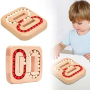 Rotating Fingertip Toy Wood Puzzles Cube Rotating Brain Teaser Finger Puzzle