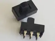 2pcs C&K S202 SLIDE SWITCH 6A 250VAC DPDT