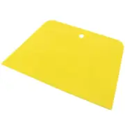 4.3" Wide Trapezoid Plastic Varnish Paint Cake Scraper Putty Spreader Yellow