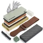Knife Sharpening Stone - Dual Grit Whetstone 400/1000 3000/8000, Knife Sharpe