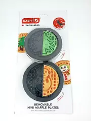 Dash Multimaker Mini Waffle Maker Plates Set of 2 Christmas Tree Snowman SEALED