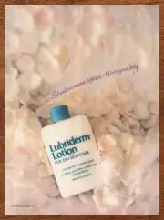 1986 Lubriderm Lotion Vintage Print Ad/Poster 80s Retro Skin Care Art Décor