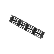 Belden AX103249 48 Port AngleFlex Patch Panel Black