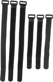 KALLORY 6 Pcs Bike Wheel Bundling Belts Non Slip Fixing Bands for Secure Transport Storage Straps for Mountain Bicycles Durable Reusable Design