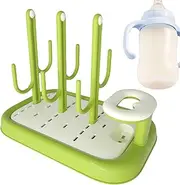 Baby Bottle Drying Rack | Safe Bottle Rack Dryer Storage | Cactus Shape Bottle Drainer Rack, Countertop Drying Rack, Bottle Drying Station for Baby Bottles