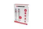 MONSTER Lightning to USB-C Braided Cable - White 2m