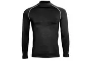 Rhino Mens Thermal Underwear Long Sleeve Base Layer Vest Top (Black Heather) - UTRW1276
