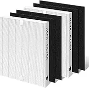 AP-1512HH Air Filter Replacement Set Compatible with Coway Airmega AP-1512HH and Airmega 200M Air Purifi-er, 2 True HEPA Filter and 4 Activated Carbon Pre-Filters, Compared to Part # 3304899