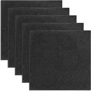 Tatuo 5 Packs RV A/C Conditioner Filters 15 x 15 Inch RV A/C Air Filter Foam RV A/C Replacement Filters Can Cut to Fit Replacement Air Filter, Black