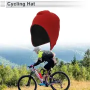 Cycling Hat Keep Warm Ear Protection Red 27x30cm Polar Fleece Fabric 1 Pcs