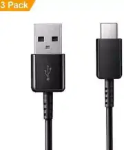 3pcs USB C Cable Type C Fast Charger For Samsung Galaxy S8 S9 S10 Plus Note 8 10