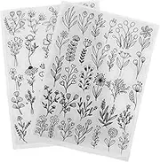 BATHVEVE 2Sheets Water Soluble Tearable Stabilizer for Embroidery of Durable Easy to Use Dissolvable Embroidery for Hand and Machine Sewing for All Your Crafting Needs
