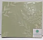 Martha Stewart Green Embroidered Sprigs 12x12 Post Bound Album
