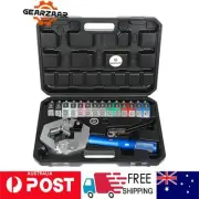 AC Hydraulic Pipe Ferrule Crimper Air Condition Hose Repair Crimping Tool Kit
