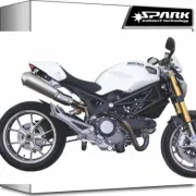 SPARK 2 EXHAUSTS KIT HIGH MEGAPHONE KAT INOX DUCATI MONSTER 696 2012 12 2013 13