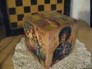 Primitive Shelf Block Victorian ABC Book NEW! Handmade